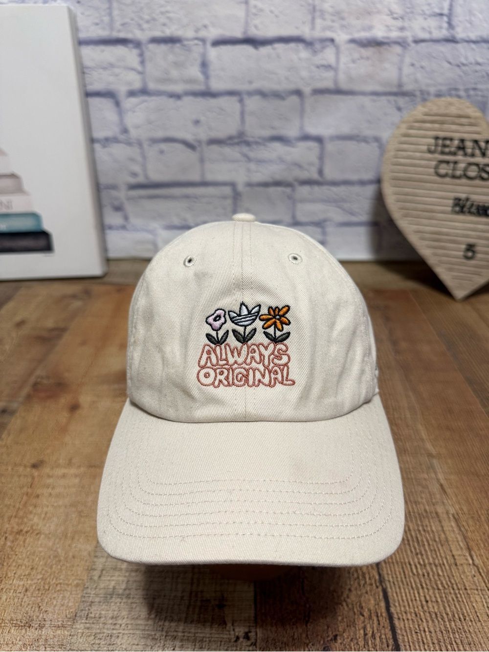 Adidas Always Originals Hat. Cute Flowers Logo Embroidery